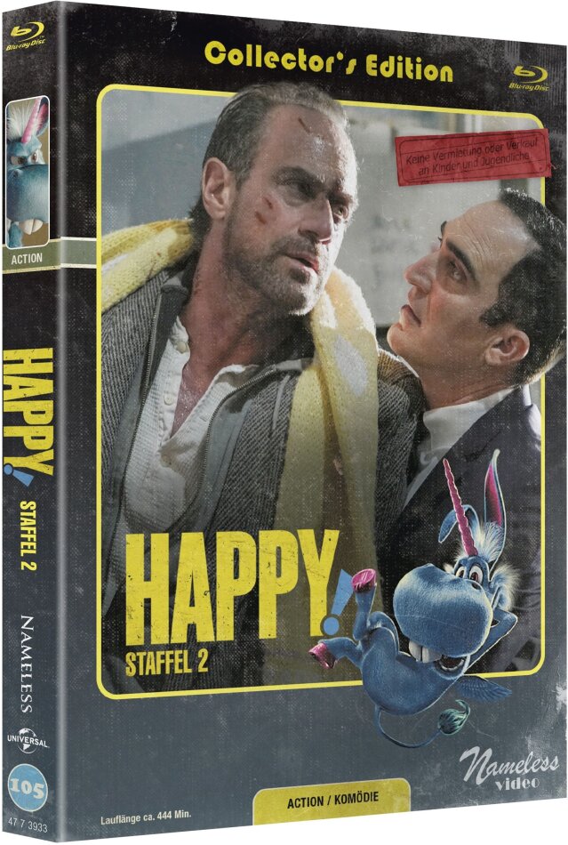 Happy! - Staffel 2 Cover C, Limited Collector's Edition, Mediabook, 2 Blu-rays