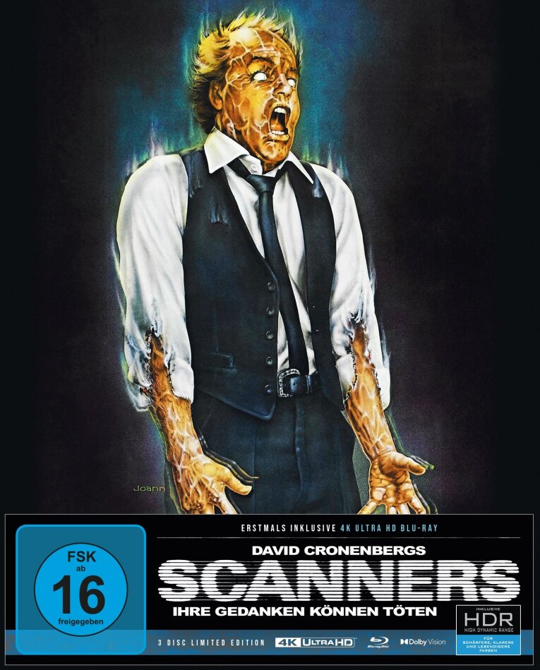Scanners (1981) Édition Limitée, Mediabook, 4K Ultra HD + 2 Blu-ray