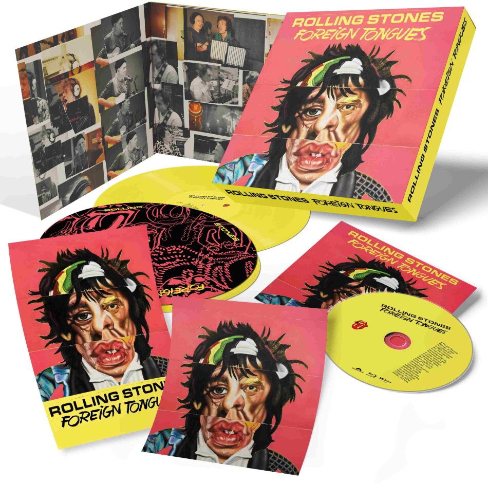 The Rolling Stones - Foreign Tongues Limited Boxset, Gatefold, Yellow Vinyl, 2 LP + Blu-ray