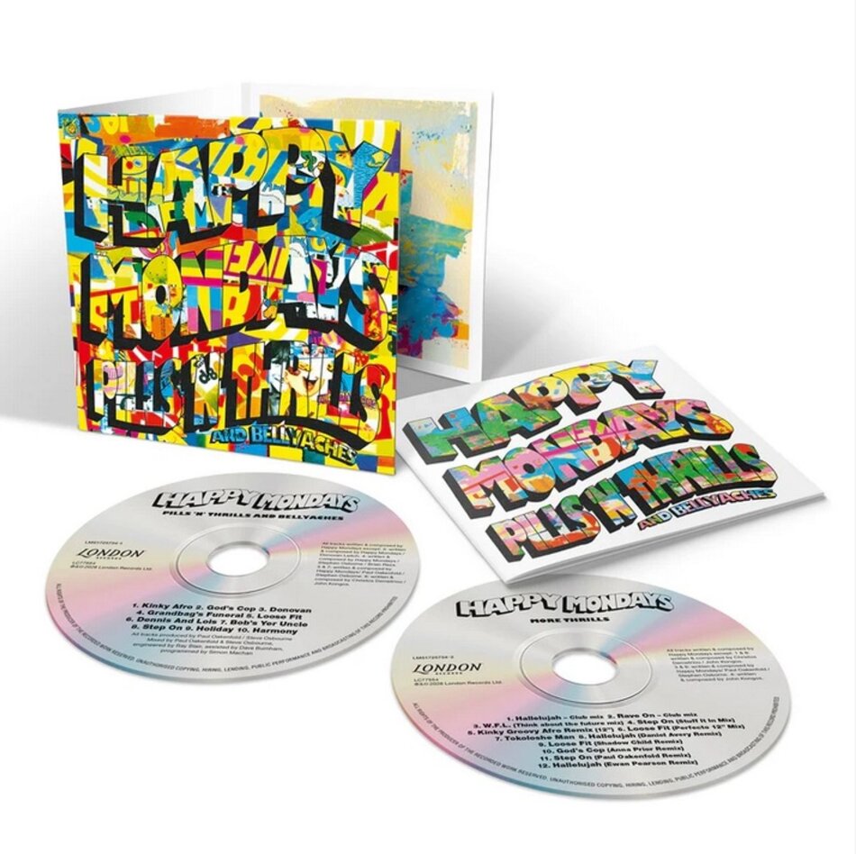 The Happy Mondays - Pills 'N' Thrills And Bellyaches 2026 Reissue, London Records, Limited Edition, 2 CDs