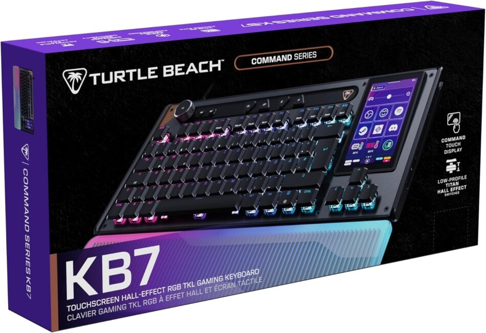 Turtle Beach Command Series KB7 Wired TKL-Tastatur mit Hall-Effekt - DEUTSCHES Layout