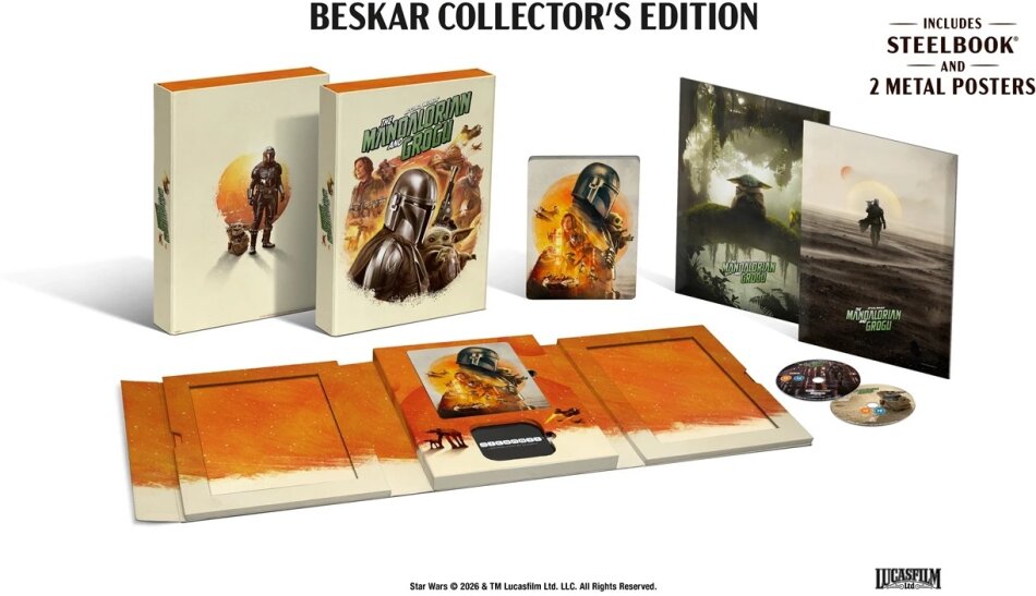 Star Wars: The Mandalorian and Grogu (2026) Limited Collector's Edition, Steelbook, 4K Ultra HD + Blu-ray