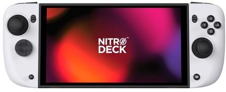 CRKD Nitro Deck 2 - Handheld Grip & Pro Controller for Nintendo Switch 2, Switch OLED & Nintendo Switch - No Stick Drift (White Edition)