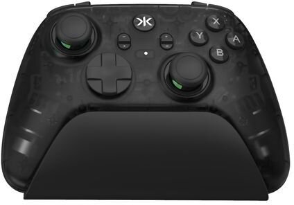 CRKD ULT PRO Wireless Gaming Controller for Switch 2 BAYX Layout No Stick Drift TMR 4 Back Buttons Pro Controller Compatible with Nintendo Switch 2, Switch OLED - PC & Mobile (Smoke Black)
