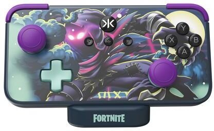 CRKD - NEO S Wireless Collectible Controller for Nintendo Switch OLED, Mobile, PC, Smart TV, Steam Deck OLED, Legion Go, Rog Ally Gaming (Raven Fortnite Edition with Charging Dock)
