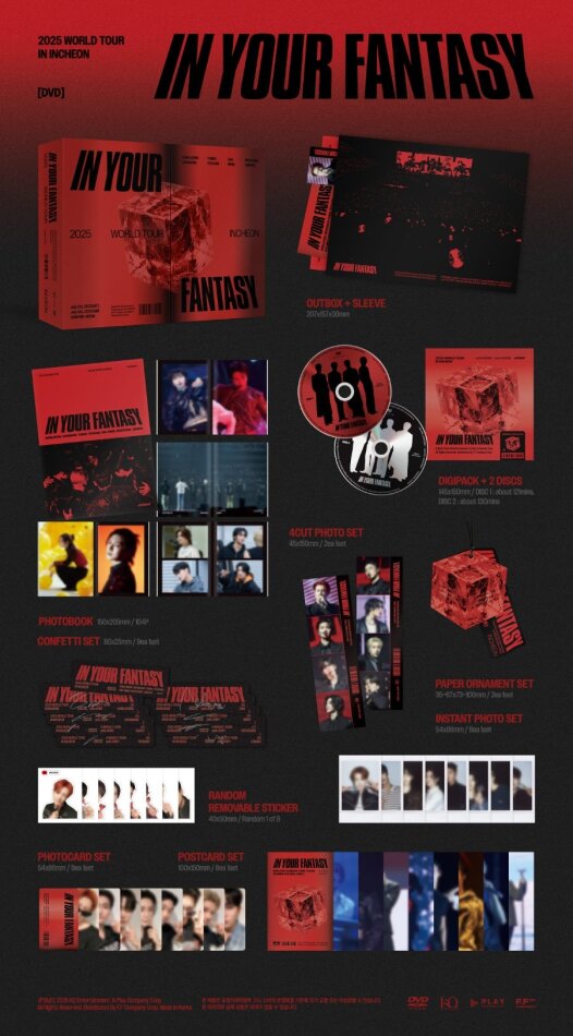 Ateez (K-Pop) - In Your Fantasy: 2025 World Tour in Incheon 2 DVDs