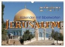 Jerusalem. Kalender mit Bibelworten (Wandkalender 2027 DIN A3 quer) - CALVENDO Monatskalender