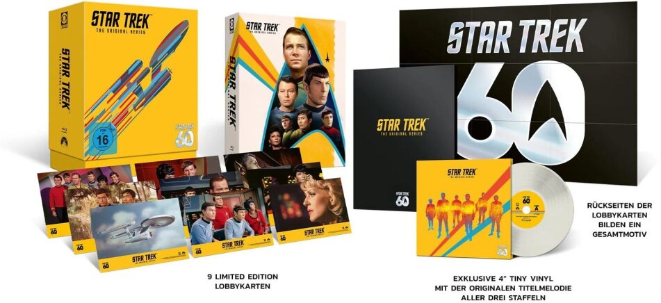 Star Trek - The Original Series - Die komplette Serie 60th Anniversary Edition, Limited Collector's Edition, 20 Blu-rays